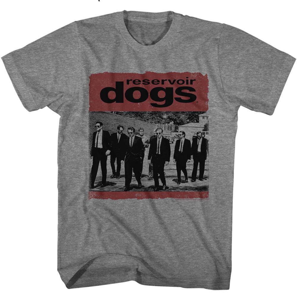 СобакиReservoir Dogs Красный Логотип Фильма Преступники Идут по Переулку Мужская Футболка