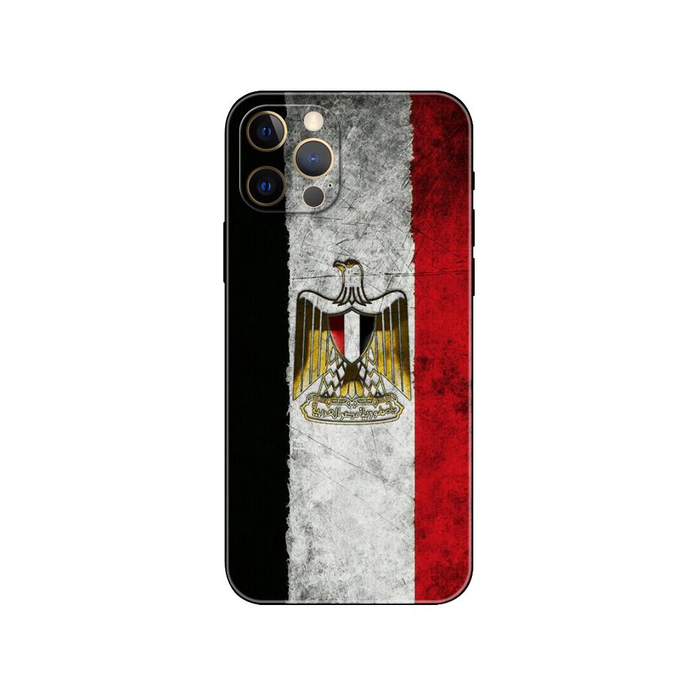 Чехол для телефона с египетским флагом для iPhone 5 5s 2020se 6 6s 7 8 plus x 10 XR XS 11 12 13 mini pro MAX черная задняя крышка из ТПУ