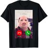 Футболка 'John Pork Is Calling' Смешная мем про Джона Порка Мужская Женская Футболка Летняя Повседневная