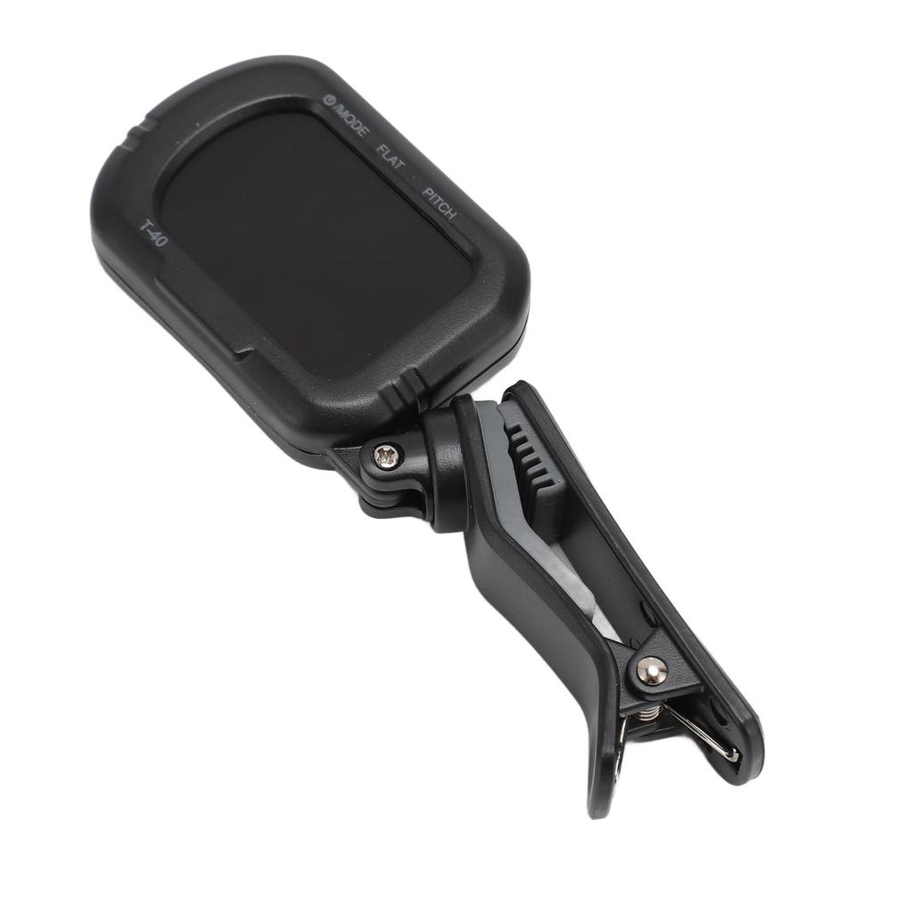 Тюнер для гитары с зажимом, черный ЖК-дисплей, A0 27,5 Гц - C8 4186 Гц, быстрый отклик, скрипичный тюнер для бас-гитары U