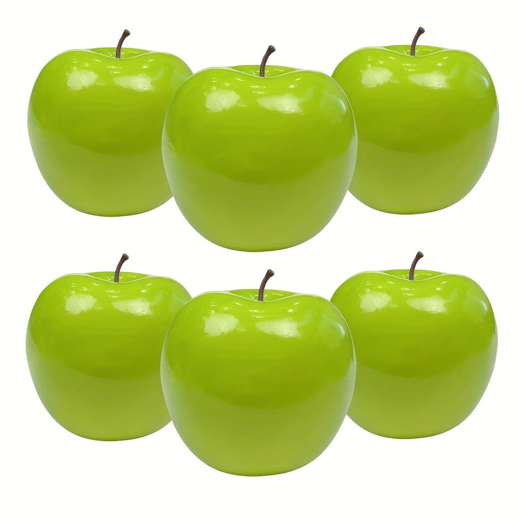 1/6 шт. Искусственные яблоки Декоративные Реалистичные Поддельные фрукты Реквизит для фото Кухня Домашний декор Рукоделие Декор для еды Домашнее украшение для вечеринки
