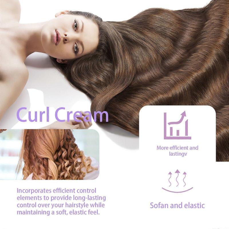 Масло жожоба Hoegoa Вьющиеся волосы Крем для двойных век Завивка Уход за вьющимися волосами Формирование волос Увлажнение Блеск Эластин