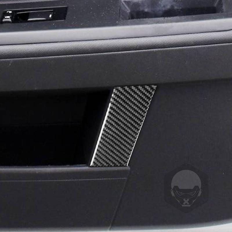 For Dodge Avenger 2008 2009 2010 Carbon Fiber Inner Door Panel Decorative Cover Set Car Interior Decoration Accessories Sticker