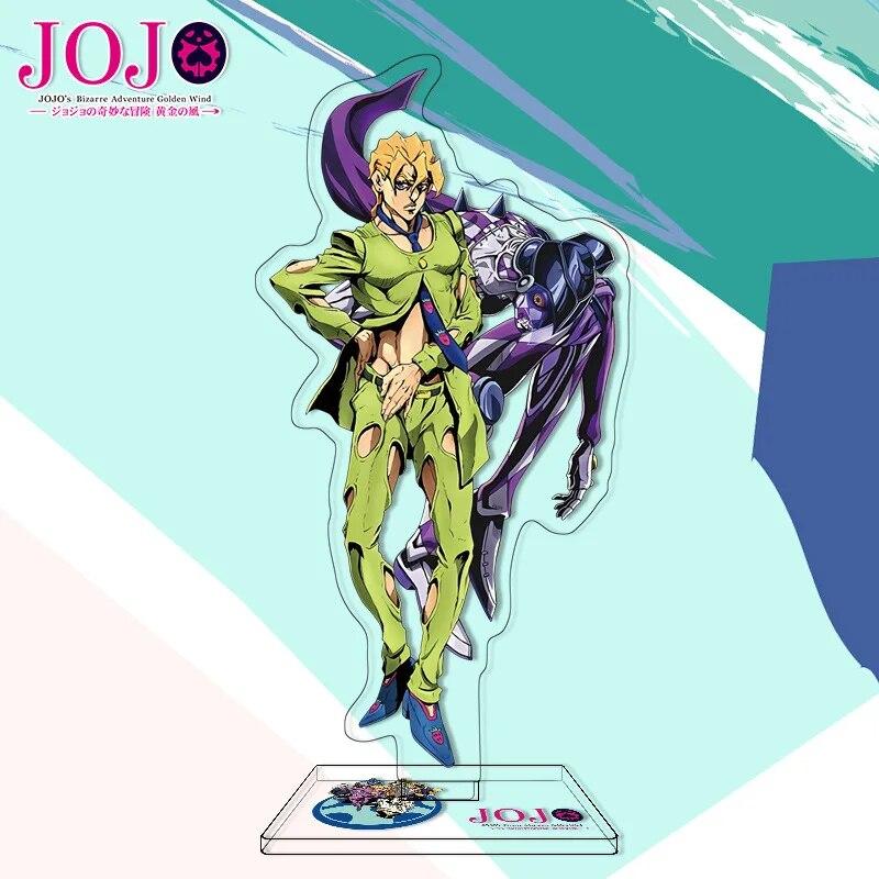 Jojos Bizarre Adventure Stand Model Plate Stone Ocean Series Jolyne Cujoh Weather Report Figure Acrylic Stands Holder Desk