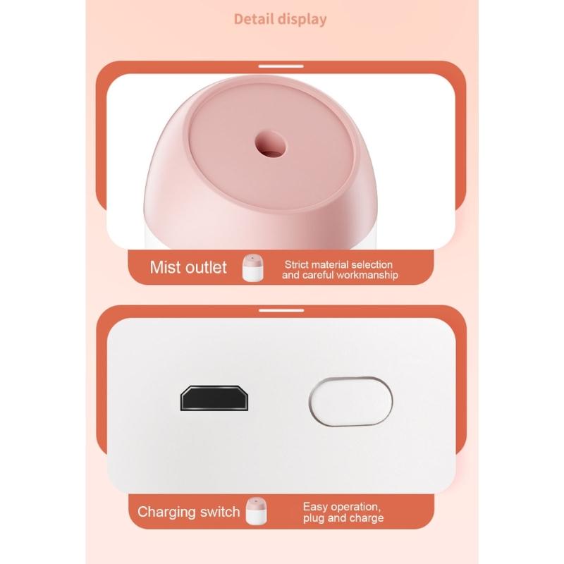 250 мл Прохладный увлажнитель USB Настольный увлажнитель со светодиодной подсветкой Аромадиффузор для эфирных масел