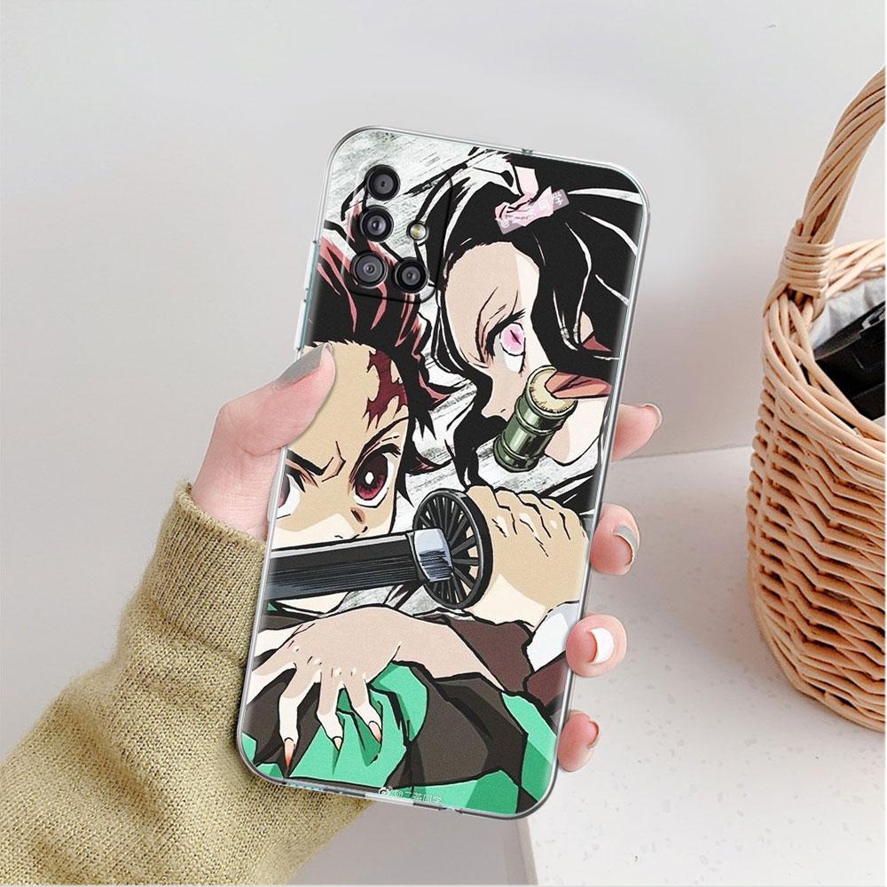 Прозрачный чехол Demon Slayer Anime для Samsung Galaxy A52 A12 A51 A32 A21s A71 A32 A22 50 A70 A31 A72 5G, чехол для телефона
