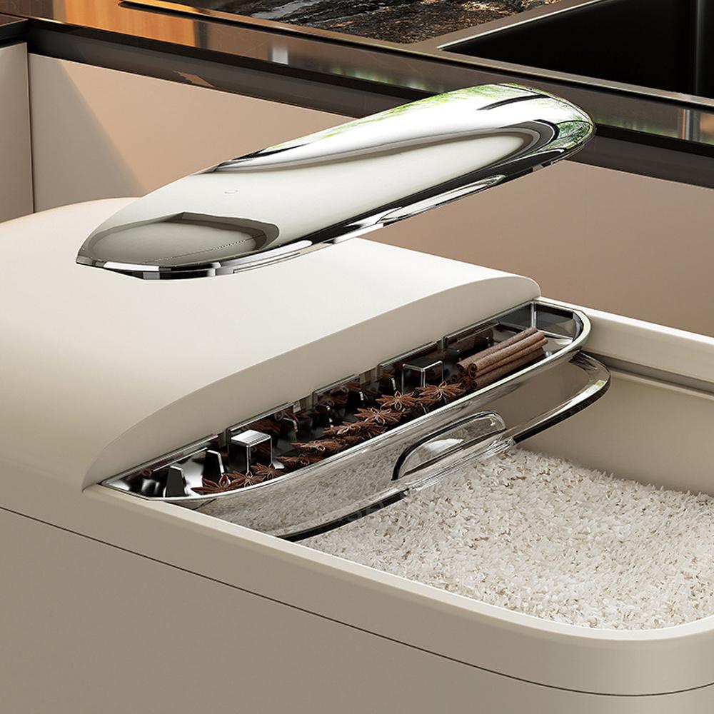 5/10KG Rice Storage Box Home with Lid Insect Proof Moisture Proof Rice Box Grain Sealed Jar Kitchen Container Storing Dry Grain