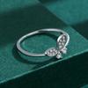 Fashion 925 Sterling Silver Fashion FlyingButterfly Adjustable Finger Ring for Charm Women Fine Jewelry Party Gift Sterling Silver Jewelry