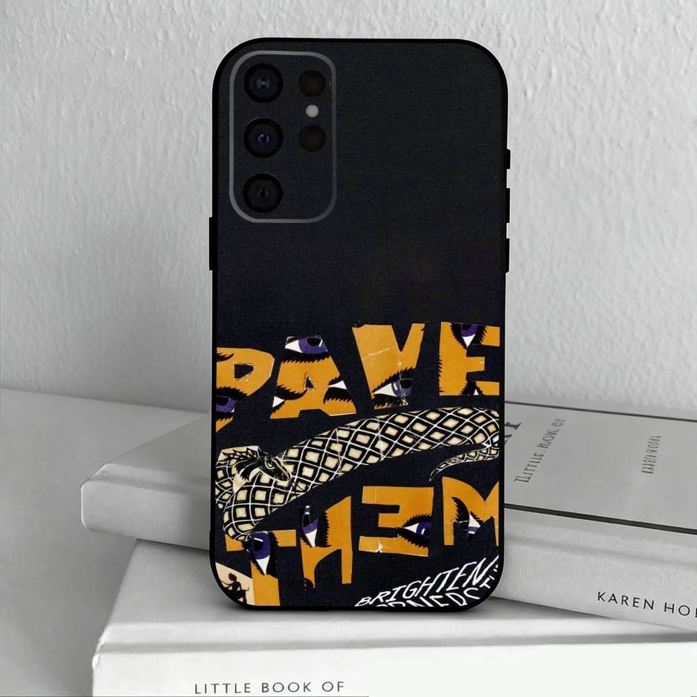 Чехол для телефона с принтом инди-рок группы P-Pavement для Samsung S25, S24, S21, S22, S23, S30, Ultra, S20, Plus, Другие. Мягкий черный чехол