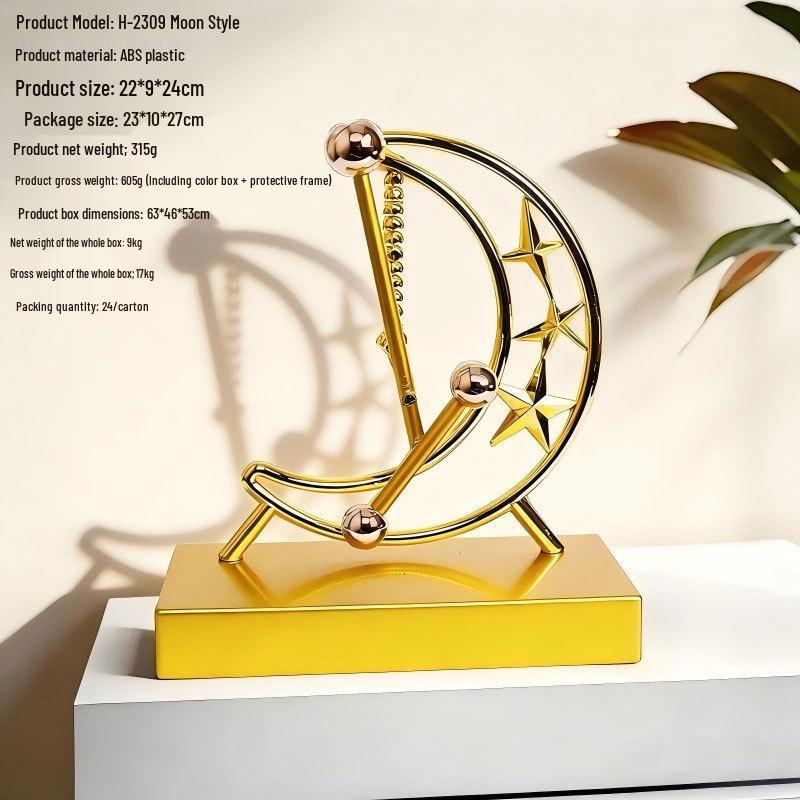 Небесный Хаотичный Орнамент: Вечный двигатель с левитирующими качелями для домашнего декора