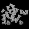 100pcs Microblading Pigment Cup Caps Silicone Ink Holder Tattoo Supply