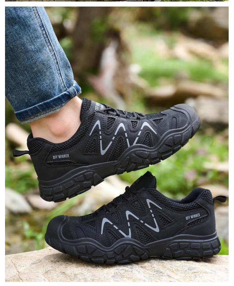 Unisex Lightweight Safety Shoes: Anti-Smash, Anti-Puncture, Insulation, Breathable, Odor-Resistant Protection for Cross-Border Labor.