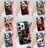 Абстрактный чехол для телефона 'Череп и розы' для iPhone 17 Air 15 16e 14 13 Pro Max Coque 12 11 Pro Max PLUS