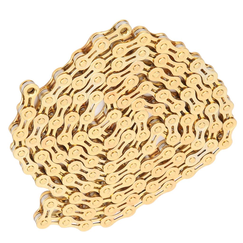 VG Sports 8 Speed High Strength Steel Mountain Bike Lightweight 116 Links SemiHollow Chain