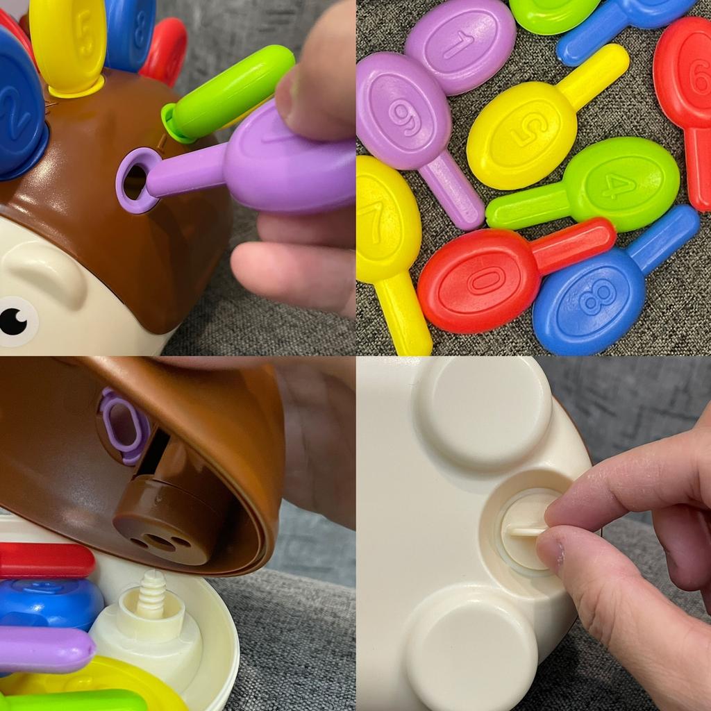 Цветные игрушки-ежики для малышей - развивают координацию рук и глаз, навыки решения проблем и критическое мышление