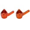 2Pcs RC Steering Cup CNC Aluminum Alloy Steering Knuckle Hub Carrier for ZD Racing 1/7 Orange