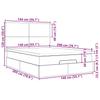 Ottoman Bed with Mattress Black 140x200 cm Velvet
