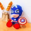 Большие плюшевые игрушки супергероев из мультфильмов Капитан Америка Человек-паук Железный человек кукла Мягкие плюшевые игрушки из аниме Подарки на день рождения для детей
