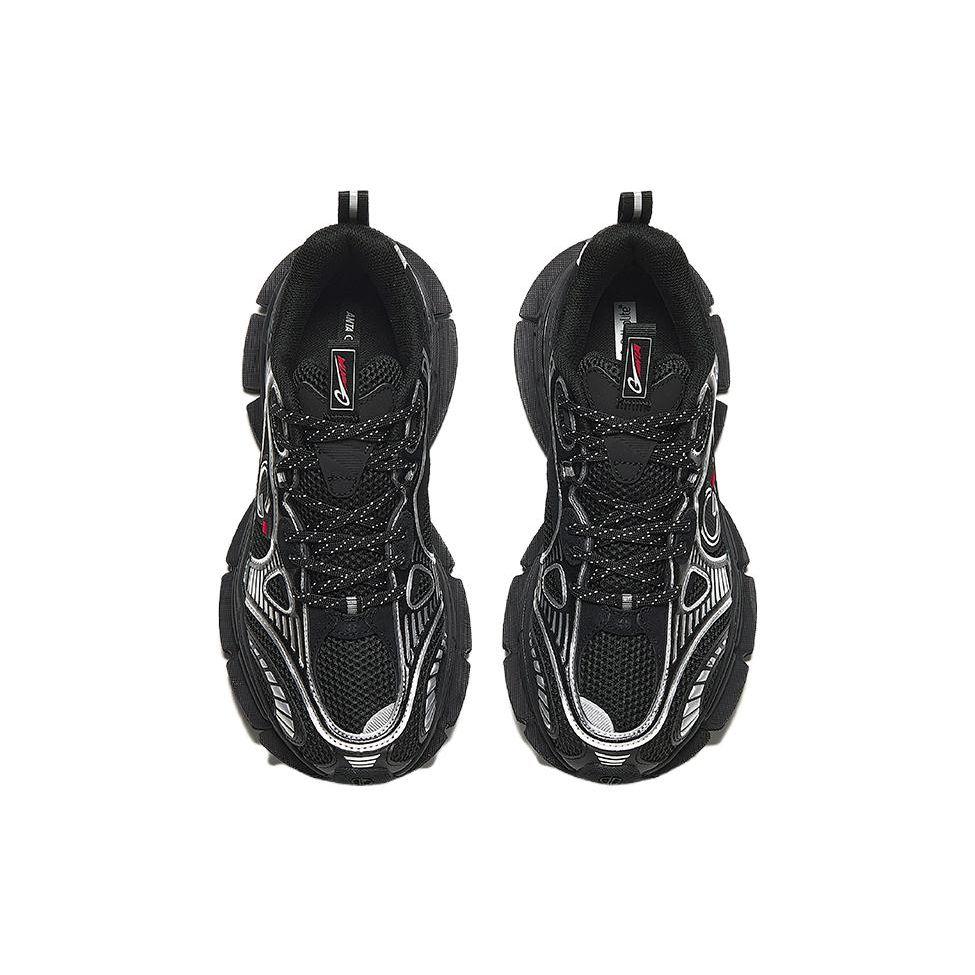 Anta Кроссовки мужские Champion All-Weather Series AG-G01 с низким верхом, амортизирующие, нескользящие, черные, серебристые 112348805A-6