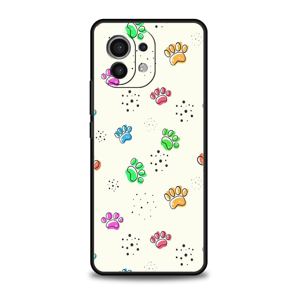 Милый чехол для телефона с лапкой кошки и собаки, сердце для Xiaomi 14 13T 12T Pro 12 13 11 Ultra Mi Note 10 Lite 10T 5G 11X Pro 11T 11i 9T, мягкая крышка