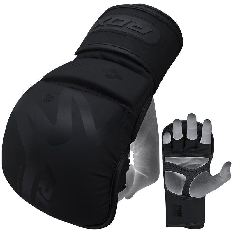 RDX MMA Sparring Gloves T15 Noir Black Small