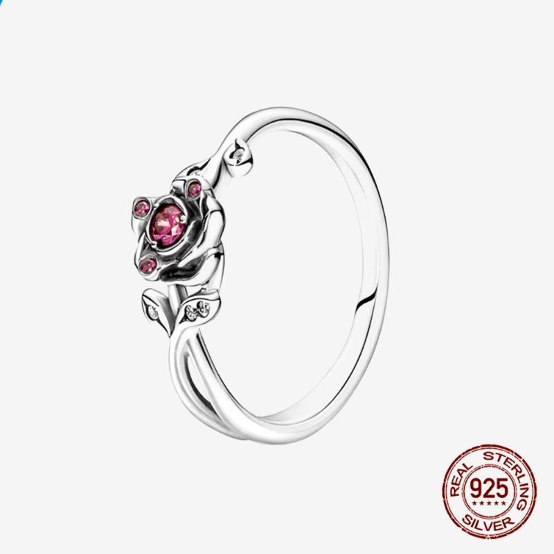 925 Sterling Silver Open Ring Style Paved Heart Butterfly Flower Colorful Gemstone Ring For Women Daily Wear Jewelry Gift 2026