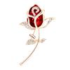 Брошь Стильная роза с цветочным дизайном из сплава для женщин и девочек, брошь на пуговицах для букета