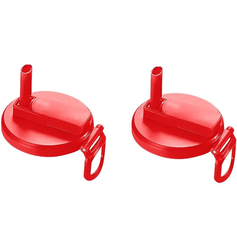 2pcs with Silicone Straw Soda Can Lid Plastic Canned Drink Top Cap Portable Beer Can Cover Cola