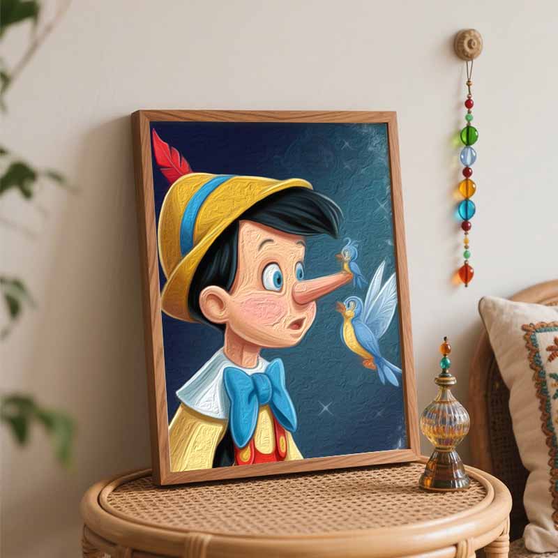 Disney Pinocchio digital oil painting art kit DIY handmade home decoration gift