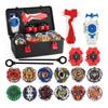 12 Pieces Battle Spinner Set, Spinning Tops with 2 Burst Turbo Launcher, Bay Battling Tops Arena Toy, Gyro Pocket Box Pro Gift for Children