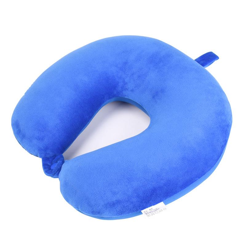 U-Shaped Crystal Soft Foam Neck Support Travel Pillow for Side Sleepers