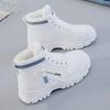 Women's High-Top Non-Slip Sport Shoes – Autumn/Winter Velvet Lined, Thick Cotton, High-Waist Design