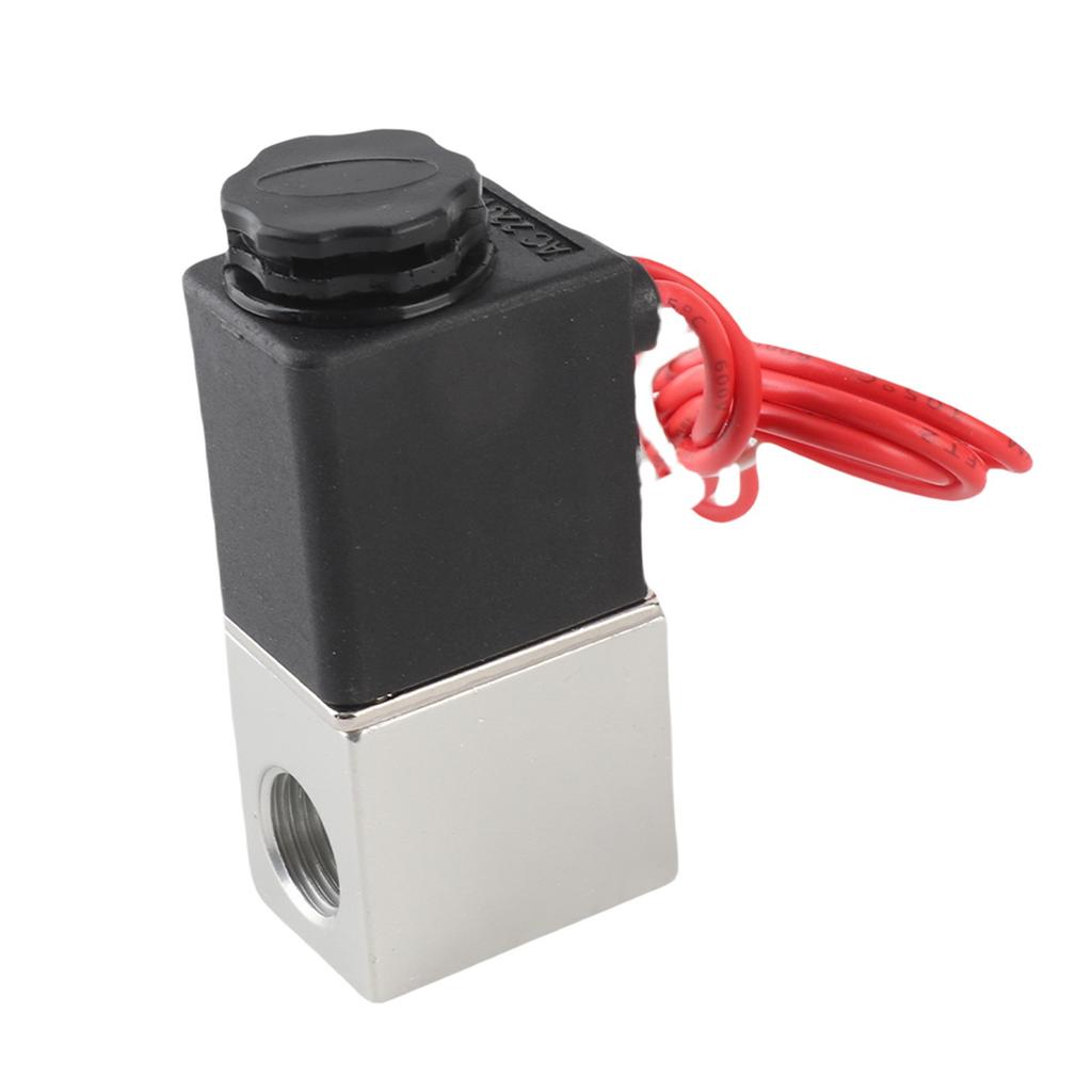 Direct Acting Solenoid Valve Water Oil Aluminum Alloy Body Valve 220VAC(G1Celsius8in )