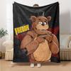 1pc Freddy bear2 Blanket, Gift, for Men and Women, Soft Blanket, Good for Sofa Bed Couch Travel, Lightweight Flannel Blanket