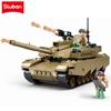 Sluban 314 деталей Армейский ОЭФ М1ХС Основной Боевой Танк Набор Строительных Блоков Военная Модель Блоки Образовательные Наборы Игрушек Для Детей