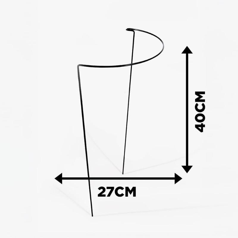 Колья для поддержки растений, 8 шт., зеленая опорная рамка с бантиком, клетка для сада, полукруглая