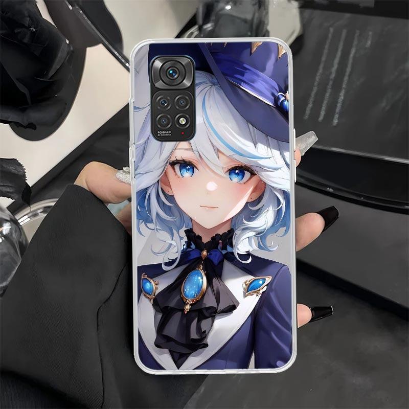 Чехол для телефона Genshin Impact Furina для Xiaomi Redmi Note 13 12S 12 11S 14 11E Pro Plus 11 10 10S 9 9S 8 8T 5G Мягкий силиконовый чехол
