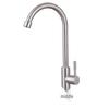 Zhuchuang Jingpin 304 Stainless Steel Single Cold Kitchen Faucet with Large Curved Spout