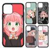 Чехол для телефона Anime Anya Forger, силиконовый чехол из ПК+ТПУ для iPhone 11 12 13 Pro Max 8 7 6 Plus X SE XR, жесткие чехлы