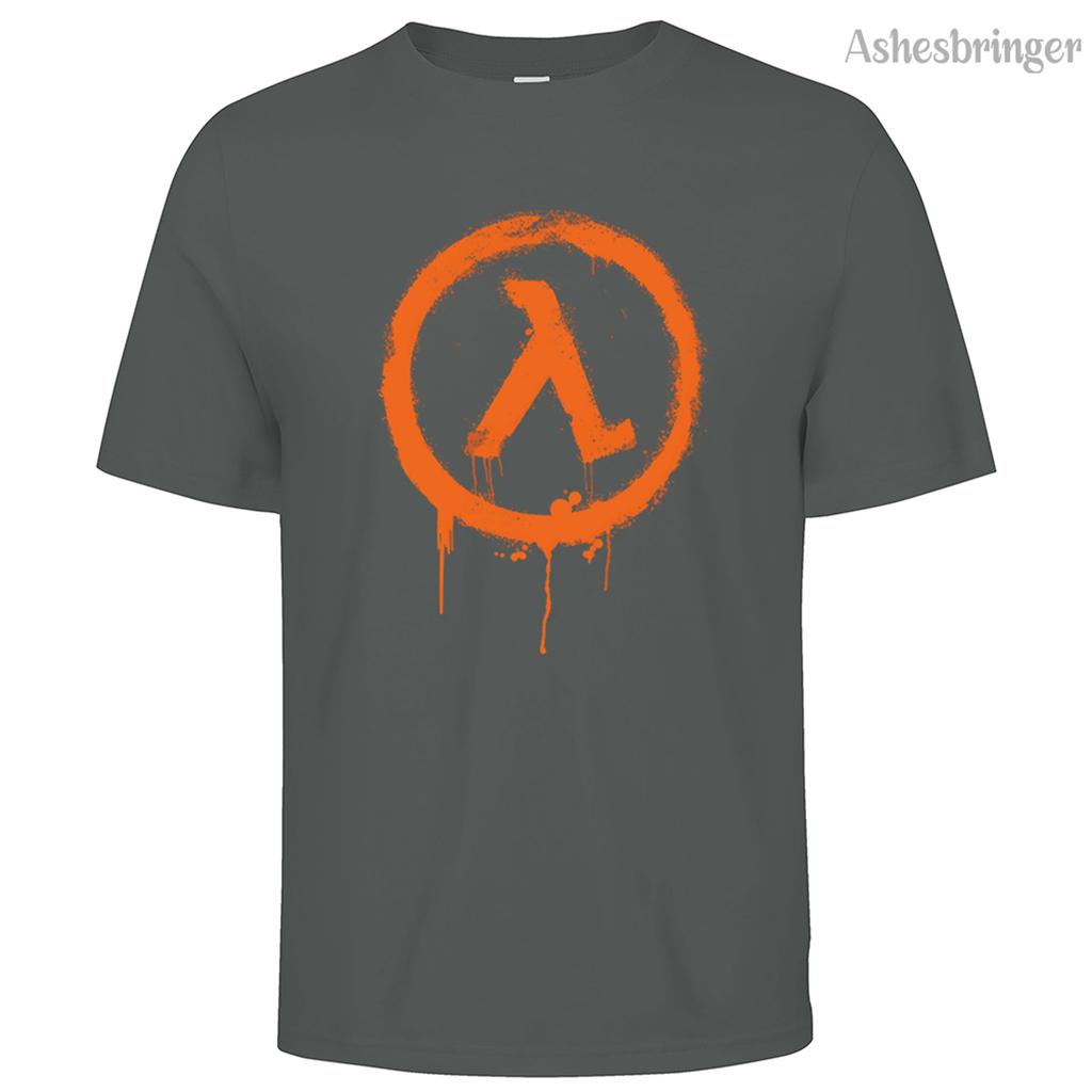 Мужская хлопковая футболка с круглым вырезом и графическим принтом Half Life, уличный повседневный стиль, топы для мужчин и женщин