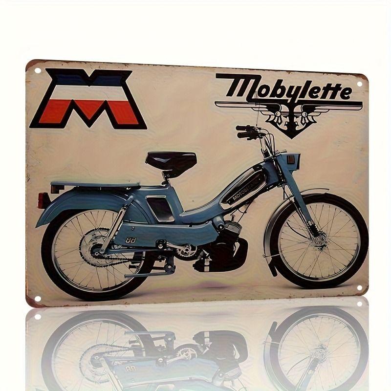 Vintage Tin Sign Retro Motorcycle Garage Wall Decor Bar Man Cave Artwork