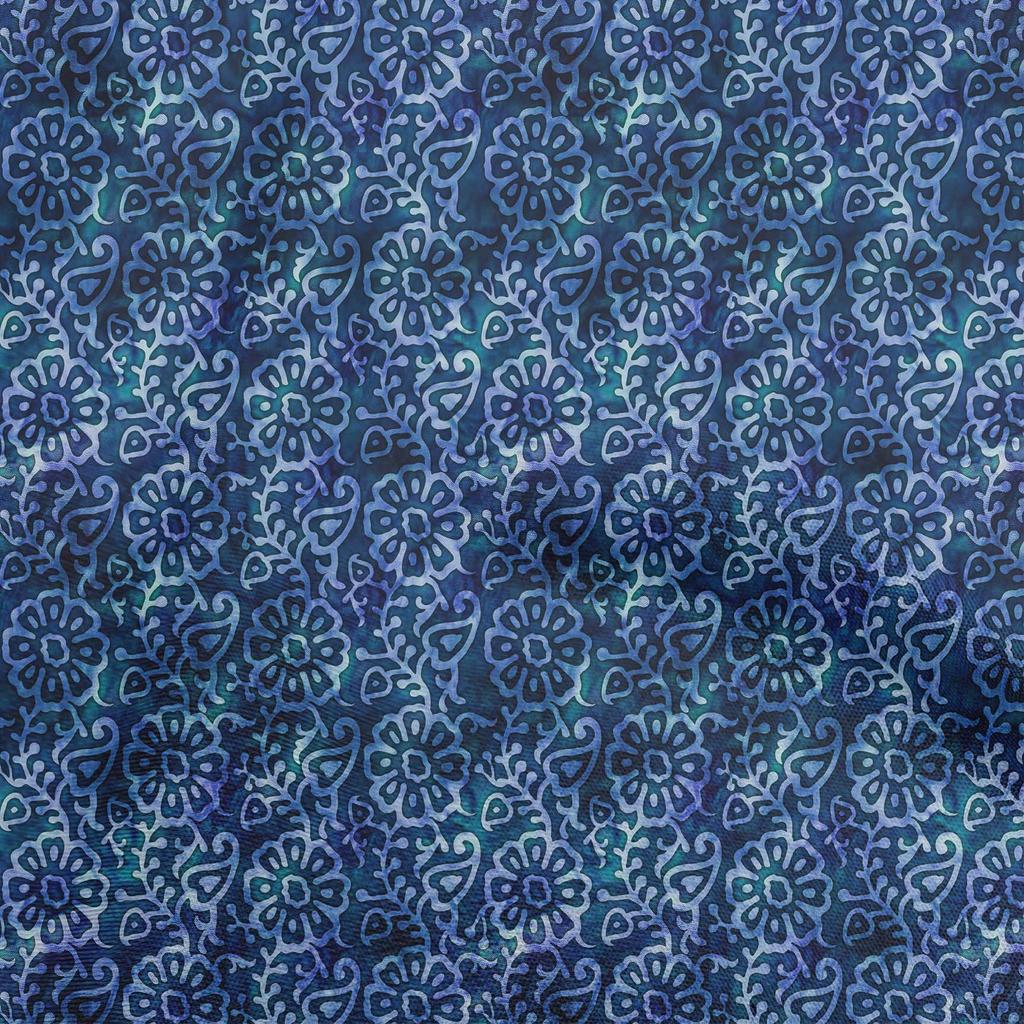 oneOone Ткань Cotton Flex Dark Rose Brown, азиатский батик, цветочный швейный материал, принт, ткань по ярдам, 40 дюймов