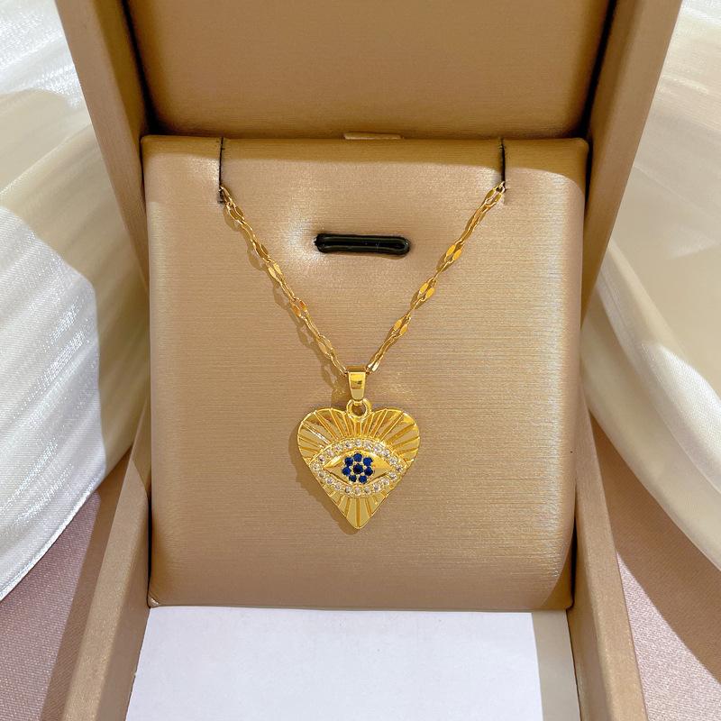 Тяжелая промышленность Преувеличенное микро-инкрустированное гальваническое покрытие из настоящего золота Ожерелье Женская цепочка на ключицу с бусинами для переноса и украшениями