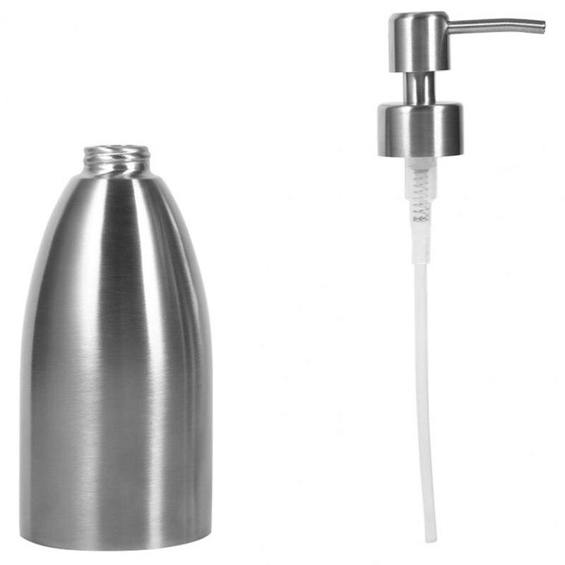 500ml Stainless Steel Soap Dispenser Kitchen Kitchen Dispenser Bathroom Faucet Shampoo Soap Box Deck Mounted Detergent Bottle | Liquid Soap Dispensers