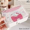 Шкатулка для украшений Hello Kitty Серьги Ожерелья Кольца Шкатулка для хранения украшений Большая вместимость Дорожная портативная сумка Подарок на вечеринку Косметичка