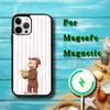 Чехол для телефона обезьянка Любопытный Джордж для iPhone 17,16,15,14,13,12,11,Pro,Max,Plus,Mini,SE4,E Магнитный Magsafe Беспроводная зарядка