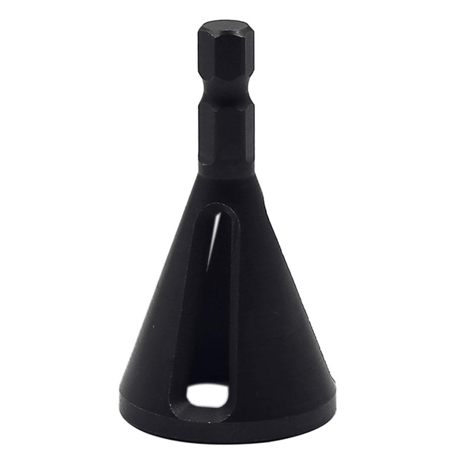 Инструмент для снятия заусенцев с внешних кромок с черным шестигранным хвостовиком, удаляет заусенцы, инструменты для ремонта