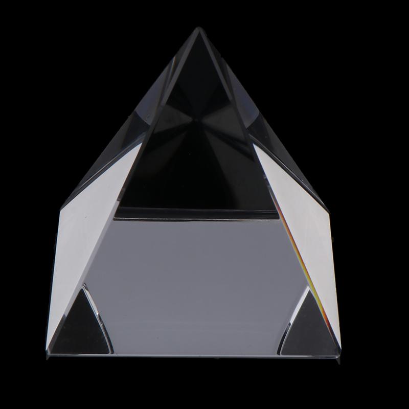 1 шт. прозрачная 4/5/6/7/8 см длина стороны прямоугольная пирамида многогранная призма оптическое стекло белая пирамида