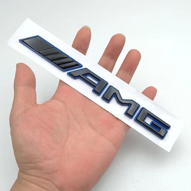 New 3D ABS Logo AMG Emblem Letters Sticker Car Badge for Mercedes Benz Brabus A B C E S CLA CLS GLC GLE GLS G Class Accessories AL1