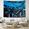 Marlins Team Logo Art Quick-Dry Tapestry Hanging for Bedroom,Livingroom, Playroom,Decor Art Room Wall Tapestry Holiday and Birthday Gifts
